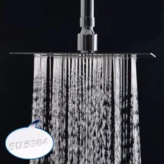 52.0US $ | Aothpher 8Inch Chrome Shower Head over over Round / Square Shower Top Rainfall Shower Head دیوار نصب شده دوش فولاد ضد زنگ | دوش فولادی | دوش حمام فولاد ضد زنگ - AliExpress