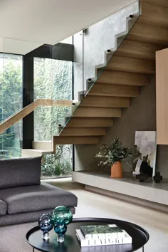 〚هماهنگی شیشه ، چوب و سنگ: خانه مدرن با طراحی جالب در استرالیا ◾ عکس ◾ ایده ها طراحی