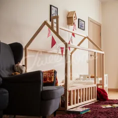 طرح اسکاندیناوی داخلی اتاق کودک تخت نوزاد یا تخت کودک