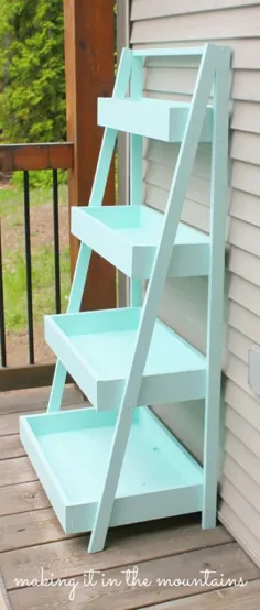 قفسه نردبان DIY - ساخت آن در کوهستان