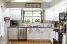 نقاشی کابینت های آشپزخانه با رنگ گچ - به سادگی امروز زندگی