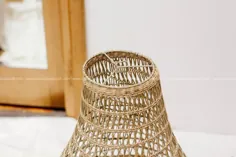 آویز نور آباژور BEO Round Seagrass Handicrafthandmade |  اتسی